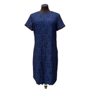 Diane Von Furstenberg Blue Lace Dress